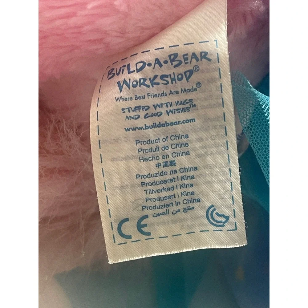 Build a Bear‎ Pink Cat Plush Stuffed Animal Roller Skates Dress Vest Toy 2013